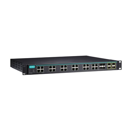 Moxa Layer 3 Full Gigabit Mgd Eth. Swtch, M1Icsg7828A4Gtxsfp4X ICS-G7828A-4GTXSFP-4XG-HV-HV